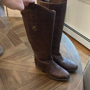 Tall brown boots